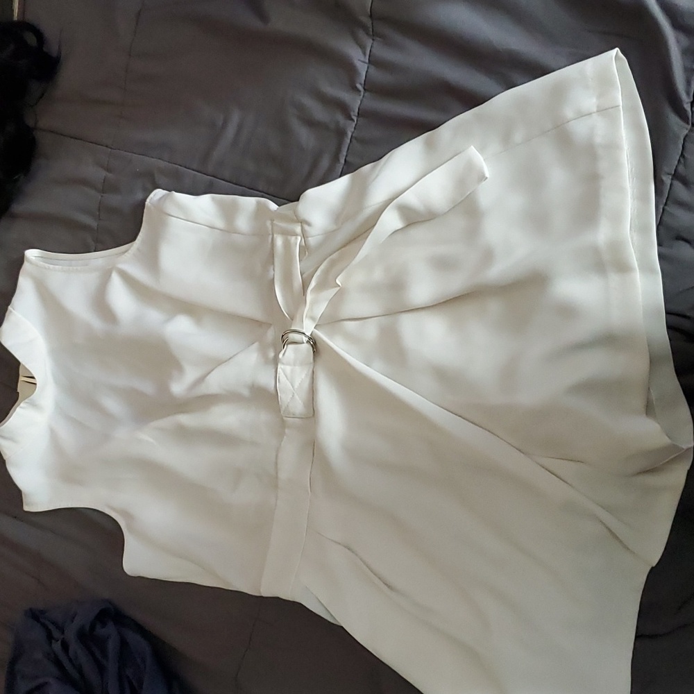 Topshop cream classy romper